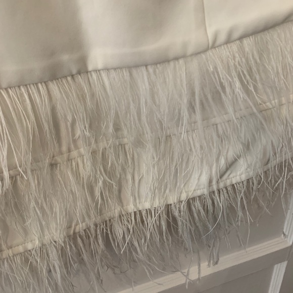 NWT Lucy Paris Bodice Cut Top with Feather Peplum - Picture 3 of 7